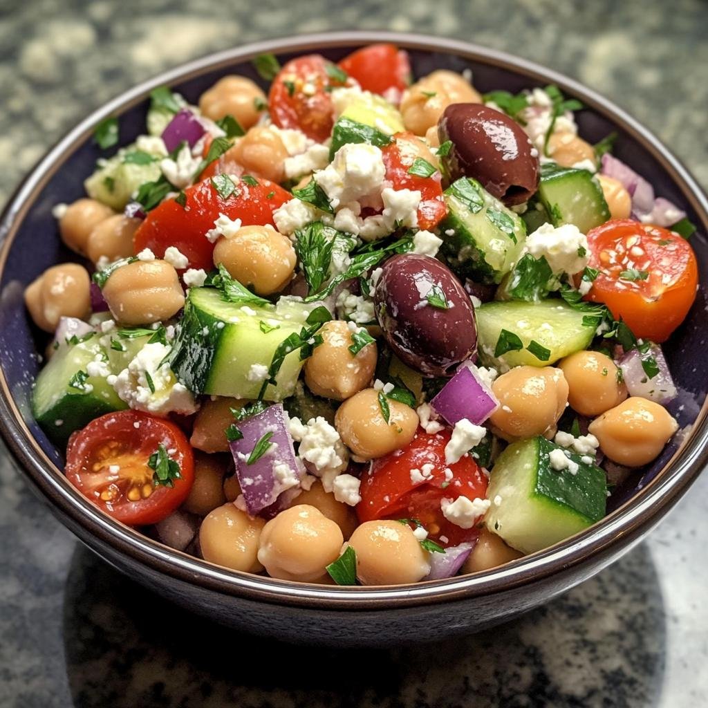 Chickpea Mediterranean Salad - detail 3