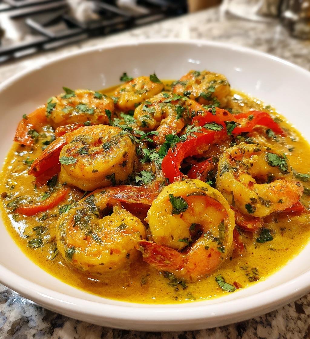 Coconut Curry Shrimp - detail 1