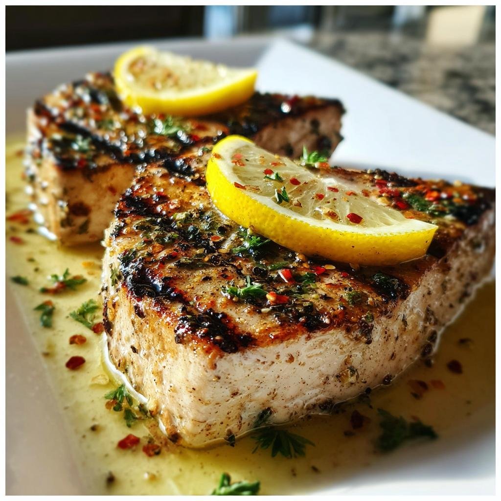 Grilled Swordfish Steaks - detail 1