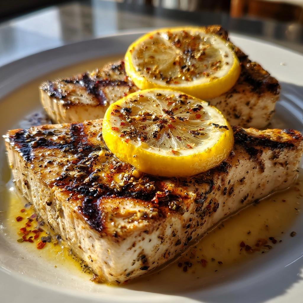 Grilled Swordfish Steaks - detail 2