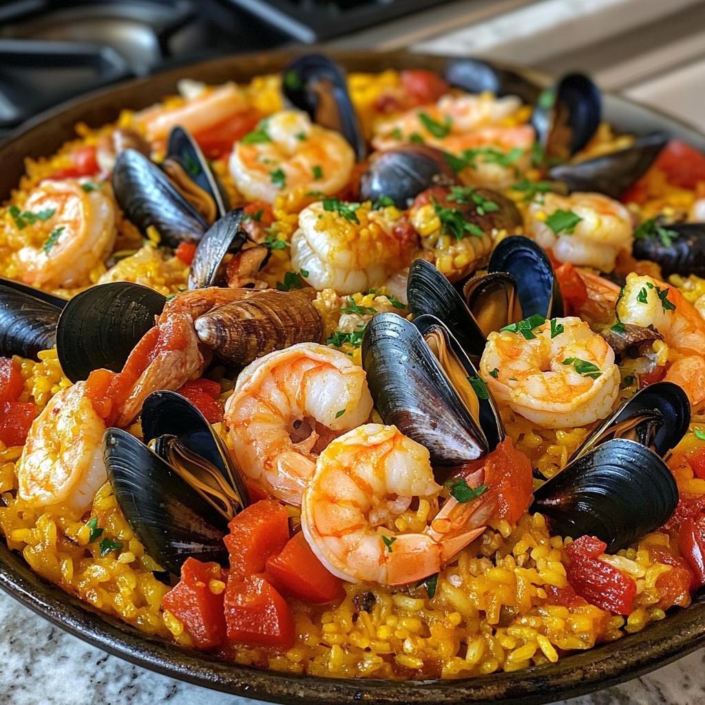 Seafood Paella - detail 2