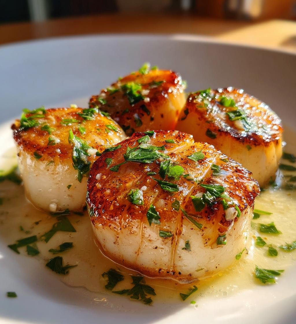 Seared Scallops with Lemon Butter - detail 1