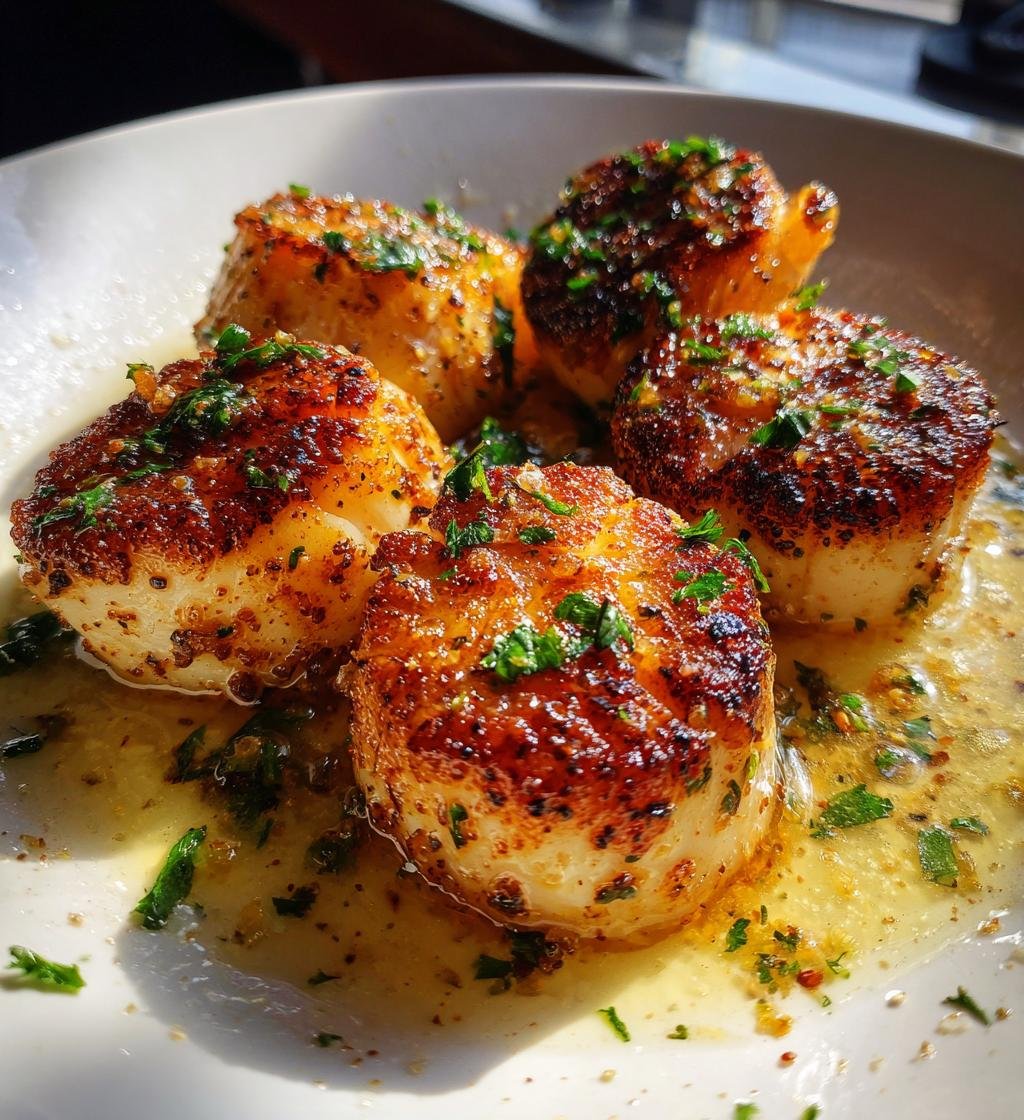 Seared Scallops with Lemon Butter - detail 3