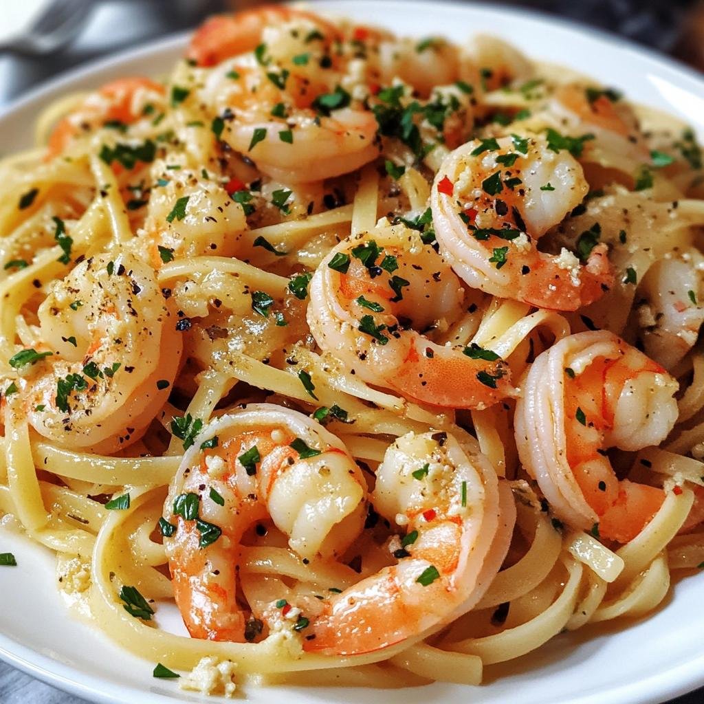 Shrimp Scampi Linguine