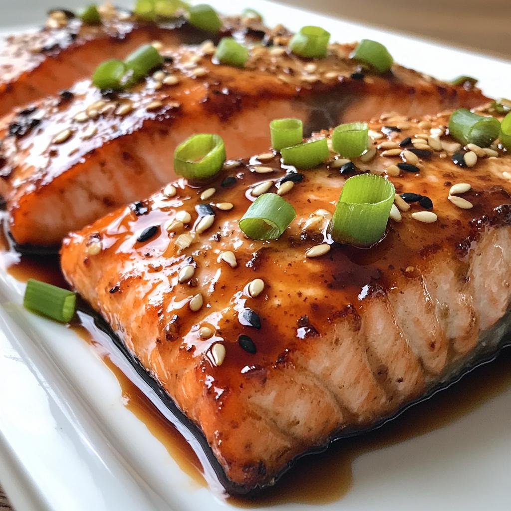 Teriyaki Glazed Salmon - detail 1