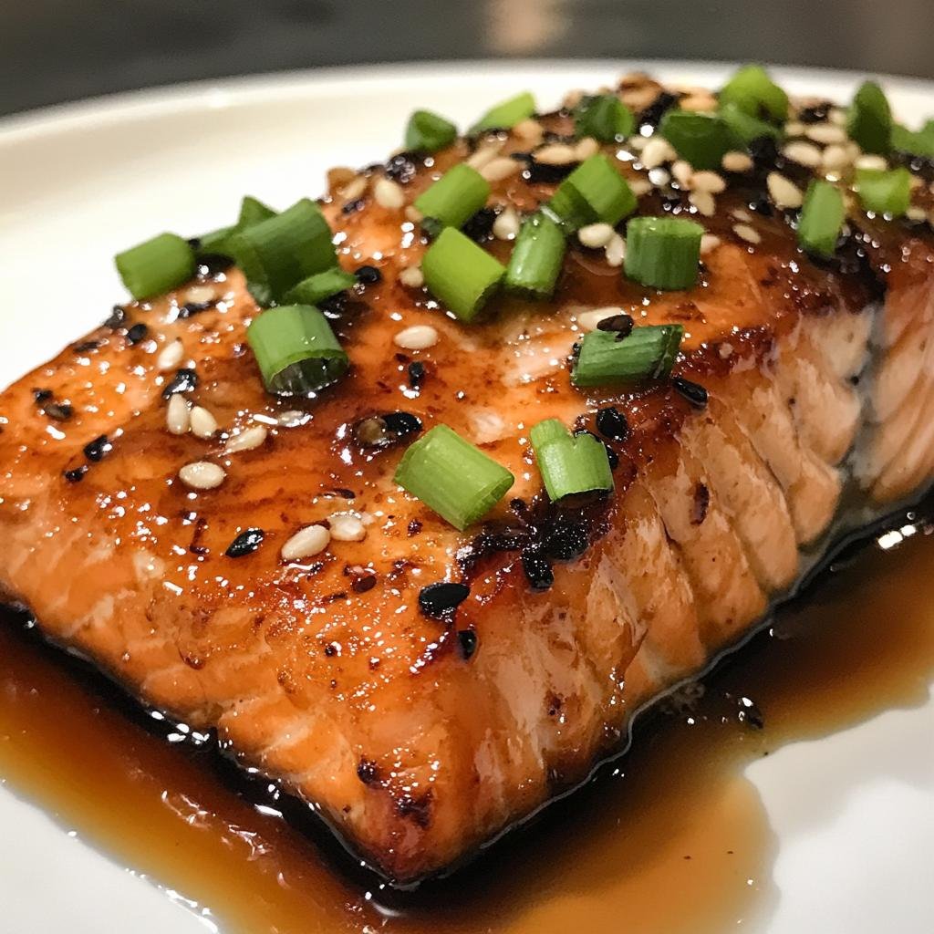 Teriyaki Glazed Salmon - detail 2