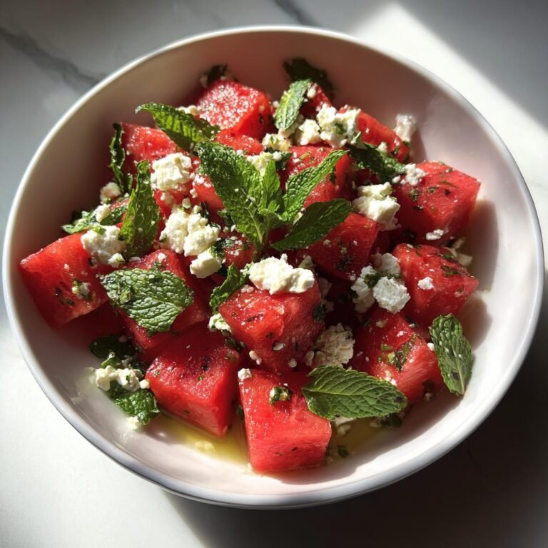 Watermelon Feta Mint Salad