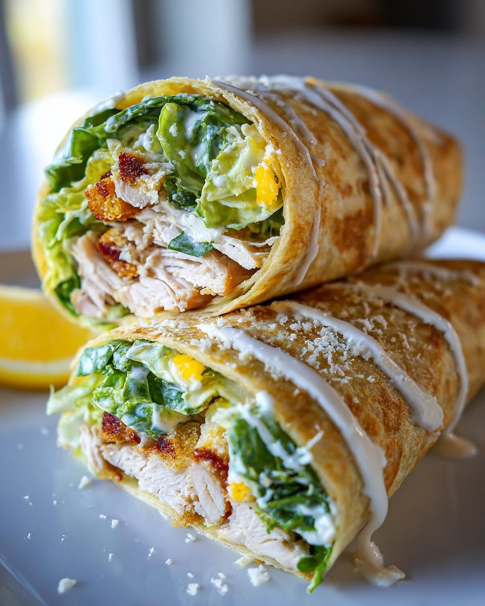 15-Minute Chicken Caesar Wrap for a Quick Lunch