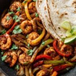 Chipotle Shrimp Fajitas with Peppers & Onions