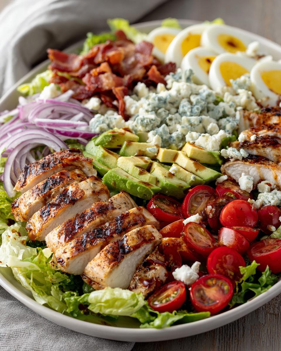 Cobb Salad with Avocado, Bacon, Chicken & Blue Cheese