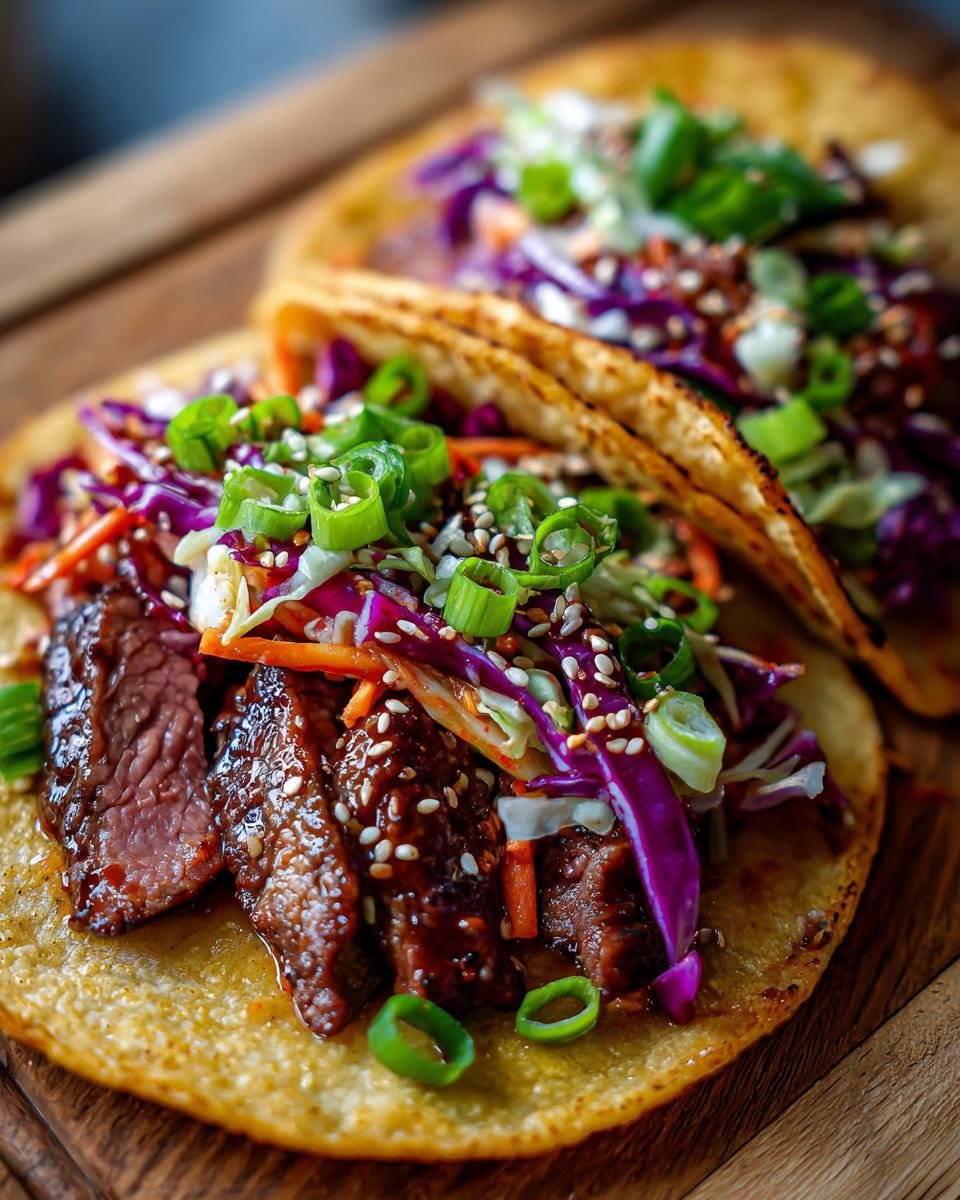 Fusion Taco Lunch: Korean BBQ Tacos with Kimchi Slaw