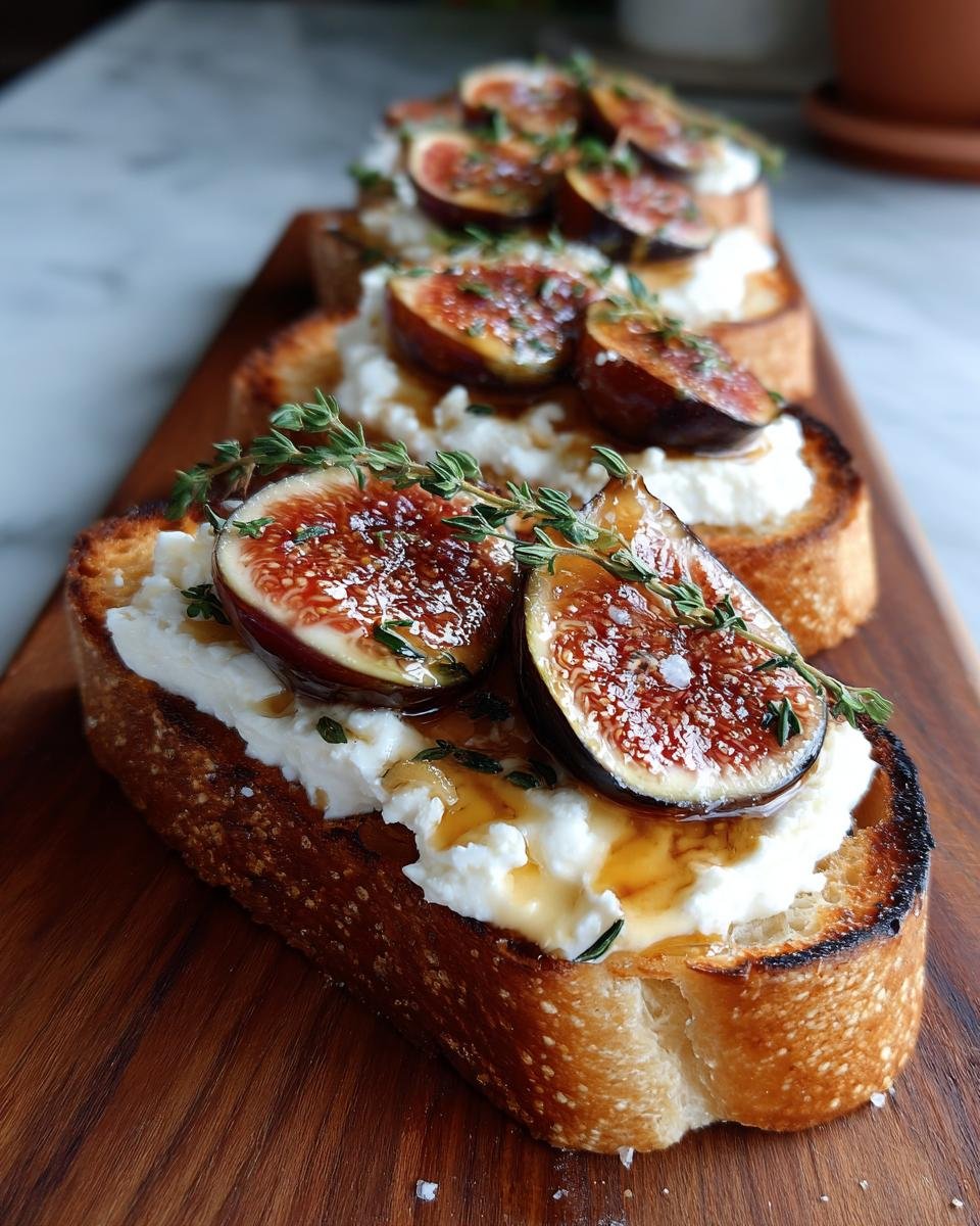 Gourmet Toast Lunch: Whipped Goat Cheese, Figs & Honey