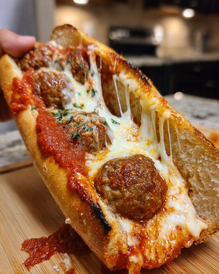 Meatball Sub with Marinara and Mozzarella