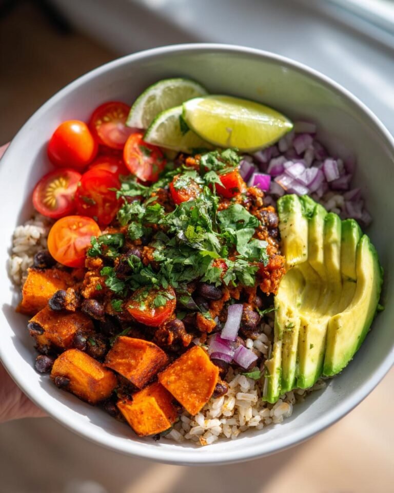 Vegetarian Sweet Potato & Black Bean Taco Bowl