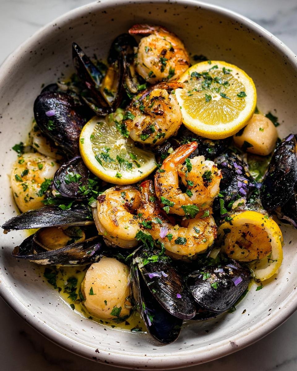 seafood dinner - detail 1