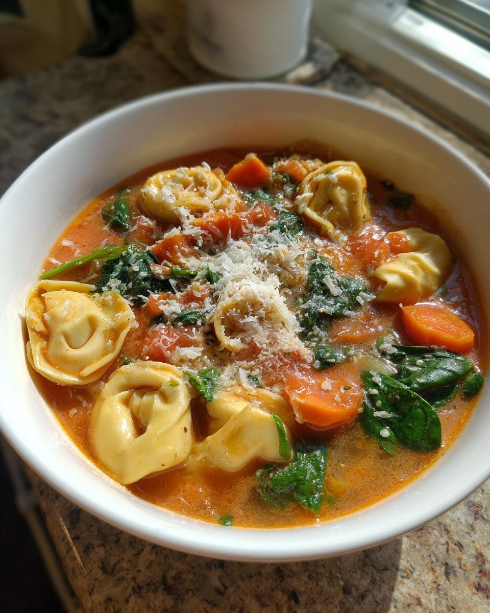 tortellini soup - detail 1