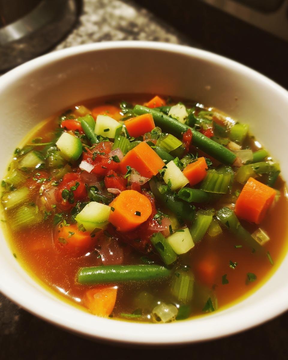 vegetable soup - detail 1