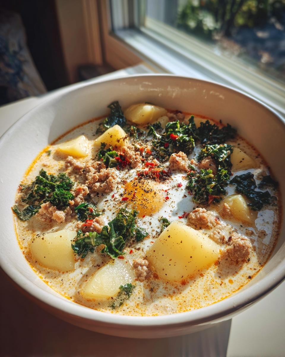 zuppa toscana soup - detail 1